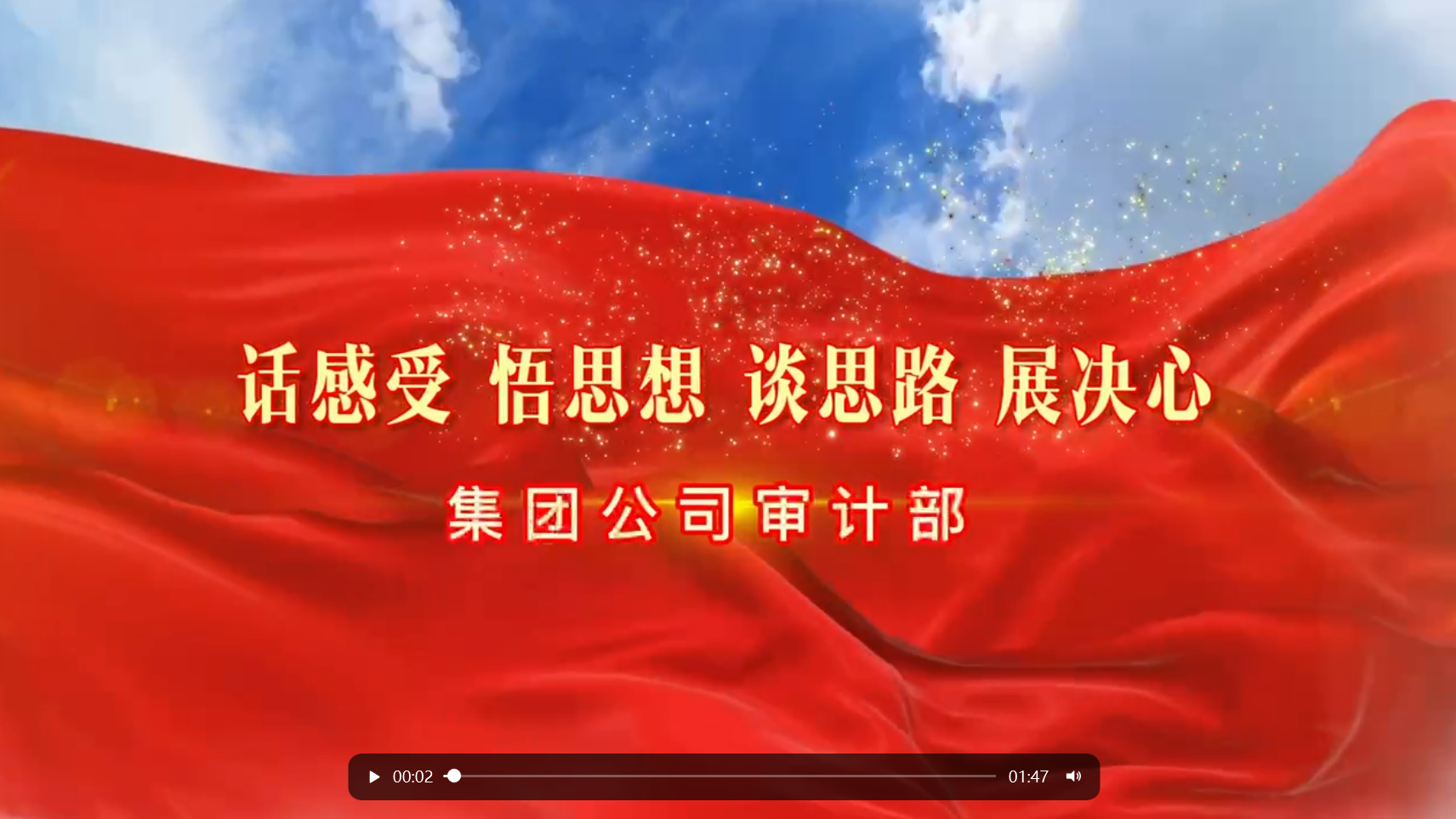 话感受 悟思想 谈思路 展决心 | 集团公司审计部